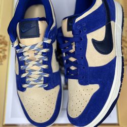 Nike Dunk Low LX Blue Suede (Women's)