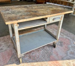 Vintage, Chippy and Charming, Kitchen Island/Table/Bar Cart
