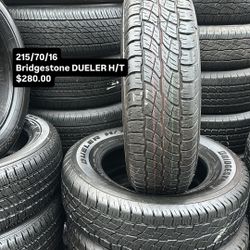 215/70/16 Bridgestone Semi New All Four 98 % TREAD LIFE | ❗Ask For Availability / Pregunta Por Disponibilidad ❗|