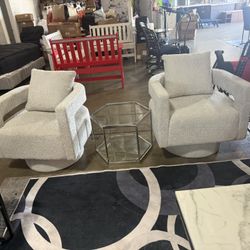 Modern Swivel Accent Chair for Comfort and Style, 360 Degree Rotation, Removable Cushions, Living Room or Office, Taupe