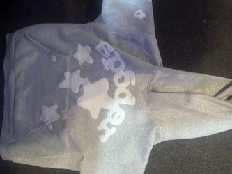 grey sp5der hoodie just really need the money