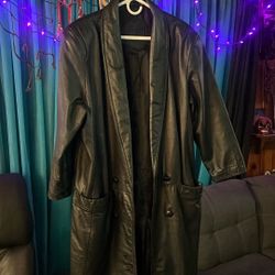 leather coat