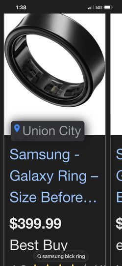 Samsung Galaxy Black Ring