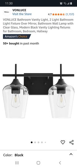 2 Light Bathroom Vanity Fixture 
