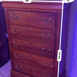 Drawer Wooden Dresser 51 x18x36. 