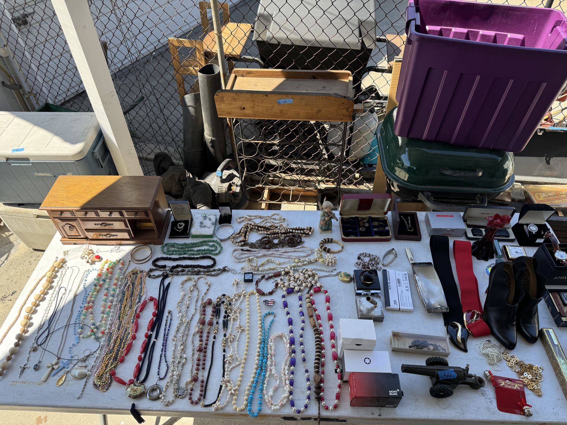 Electronics, Costume Jewelry, Furniture, Collectibles, Purses, Silver Tea Set For Sale