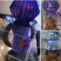 Giant Ring Pops With Rose Bear Gift Set