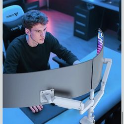 Dual Monitor Arm for 13-49 Inch Ultrawide Screens, Heavy Duty Monitor Mount for 2 Monitors up to 44lbs, Full Motion Vertical Stacked Dual Monitor Arm 