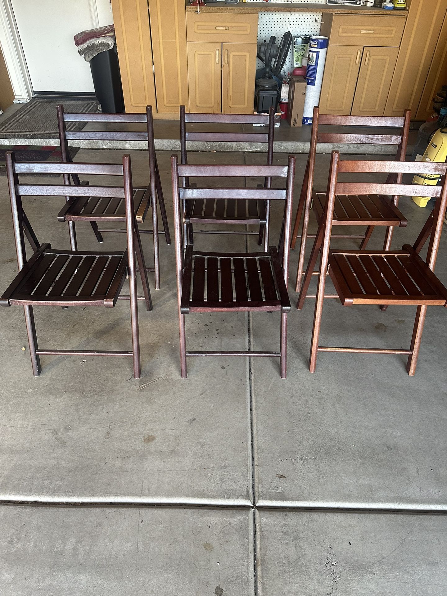 Wooden Folding Chairs - 6