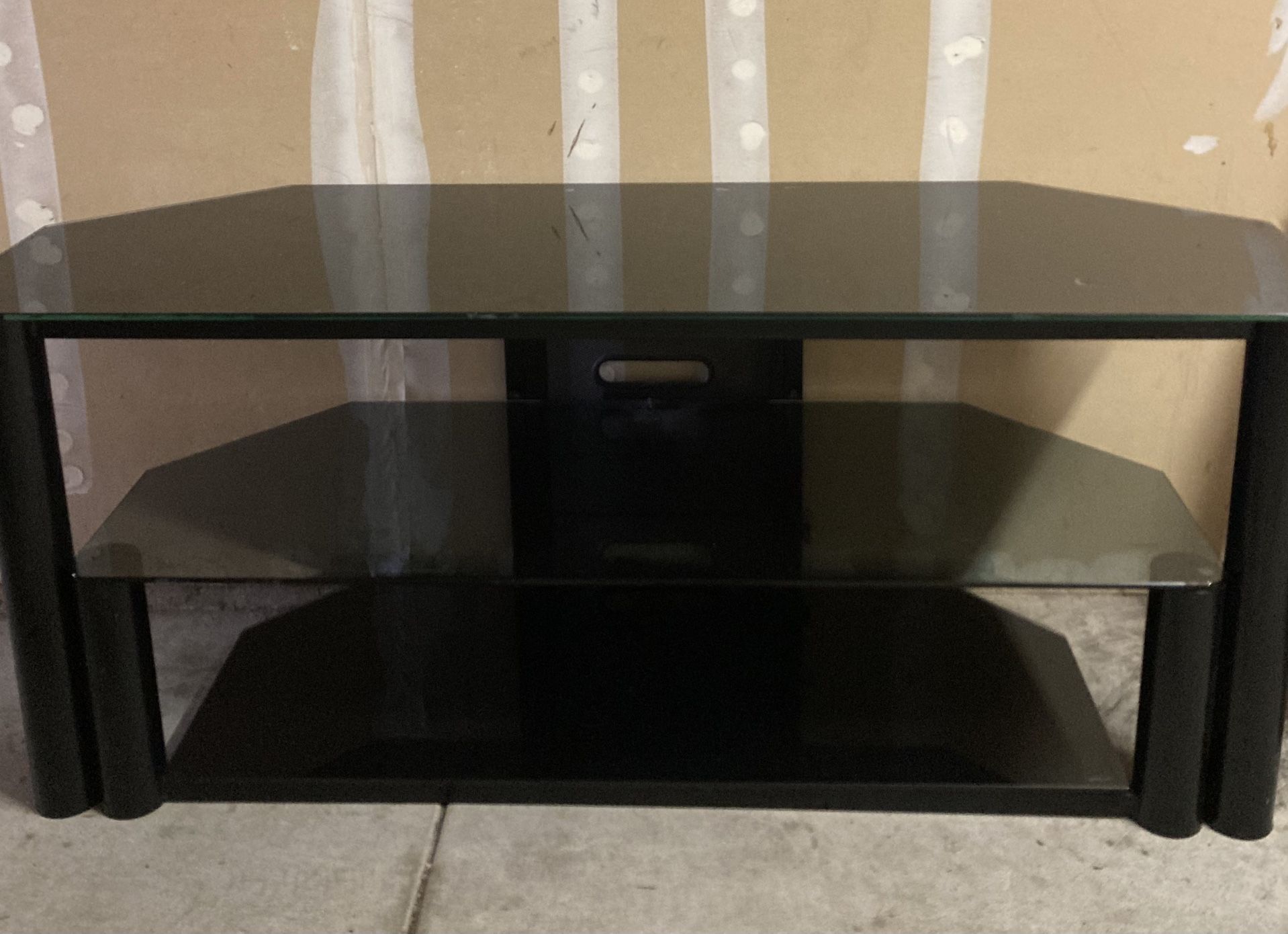 Glass Shelves TV Stand for TVs up to 55"