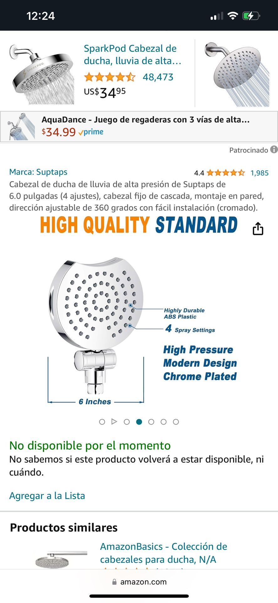 Sultans Shower Head high-pressure