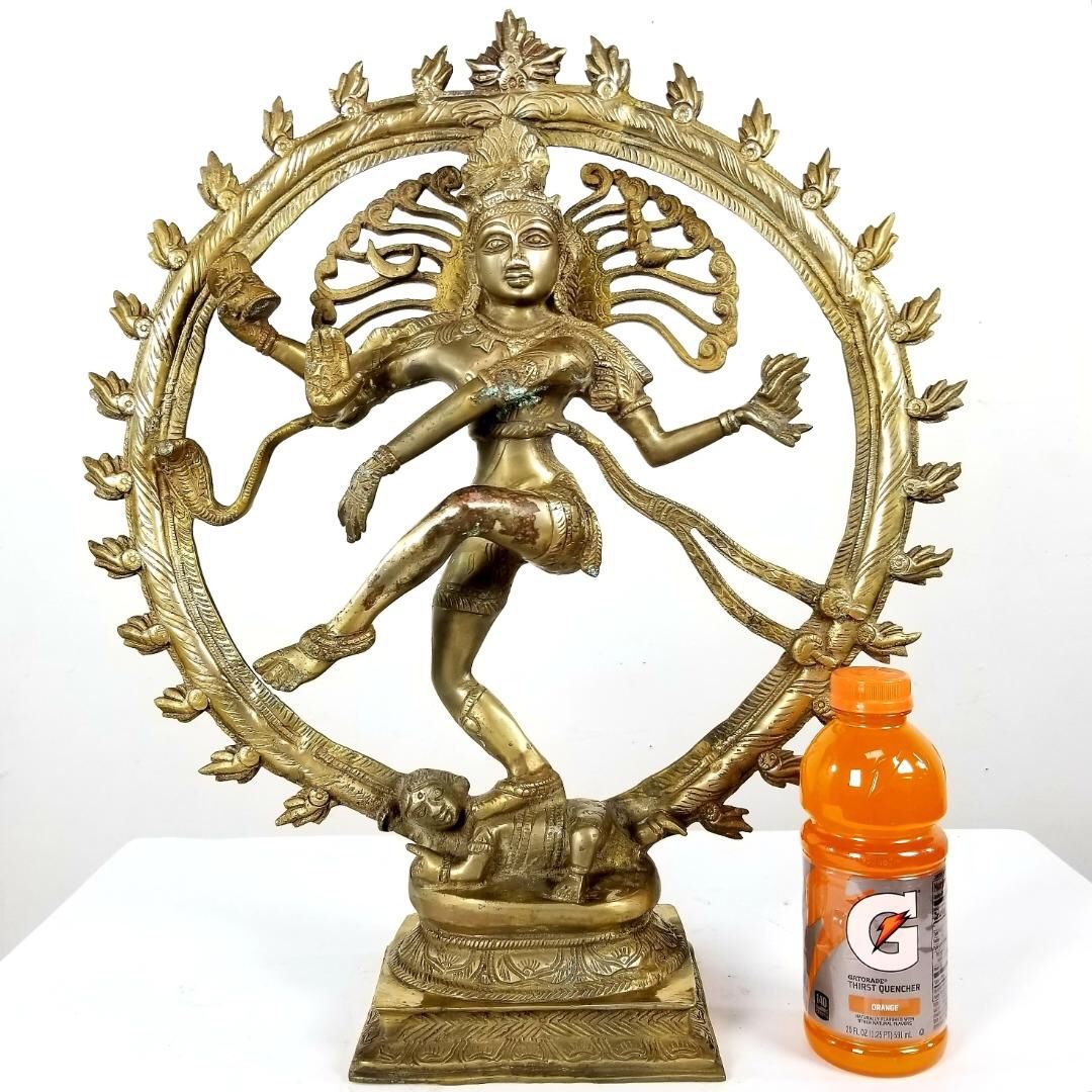 Brass Shiva Nataraja Goddess Large Statue