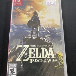 NINTENDO SWITCH ZELDA BREATH OF THE WILD  BRAND NEW FACTORY SEALED 