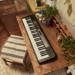 Casio Casiotone 61-Key Lighted Keyboard With Sustain Pedal, Protective Case Bundle - Still In Box!