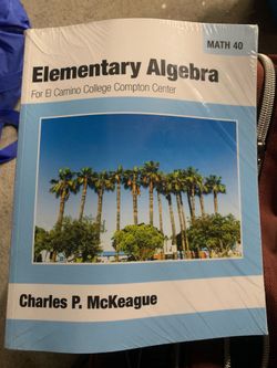 Elementary algebra book