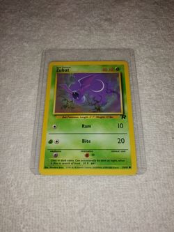 2000 Pokemon - Zubat Game Card 70/82 - in very good condition