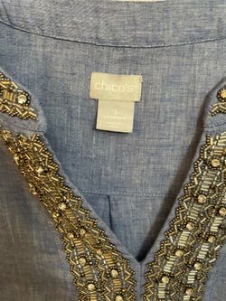 Chico’s dress, blue, size 8/10