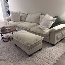 Couch With Ottoman 