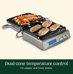 Cuisinart GR-300 Elite 6-in-1 Griddler Electric Grill (Brushed Stainless Steel)