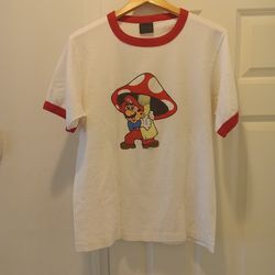 Super Mario Retro Vintage 1980's Change's Brand T-Shirt - Rare