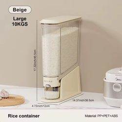 UFORU US Stock Food Grade Plastic Empty Container Cereal Storage Bucket for Grain Nuts Rice Dispenser