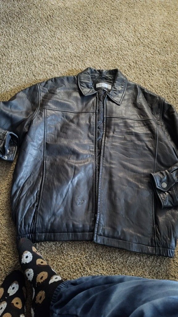 Men's XL Leather Coat