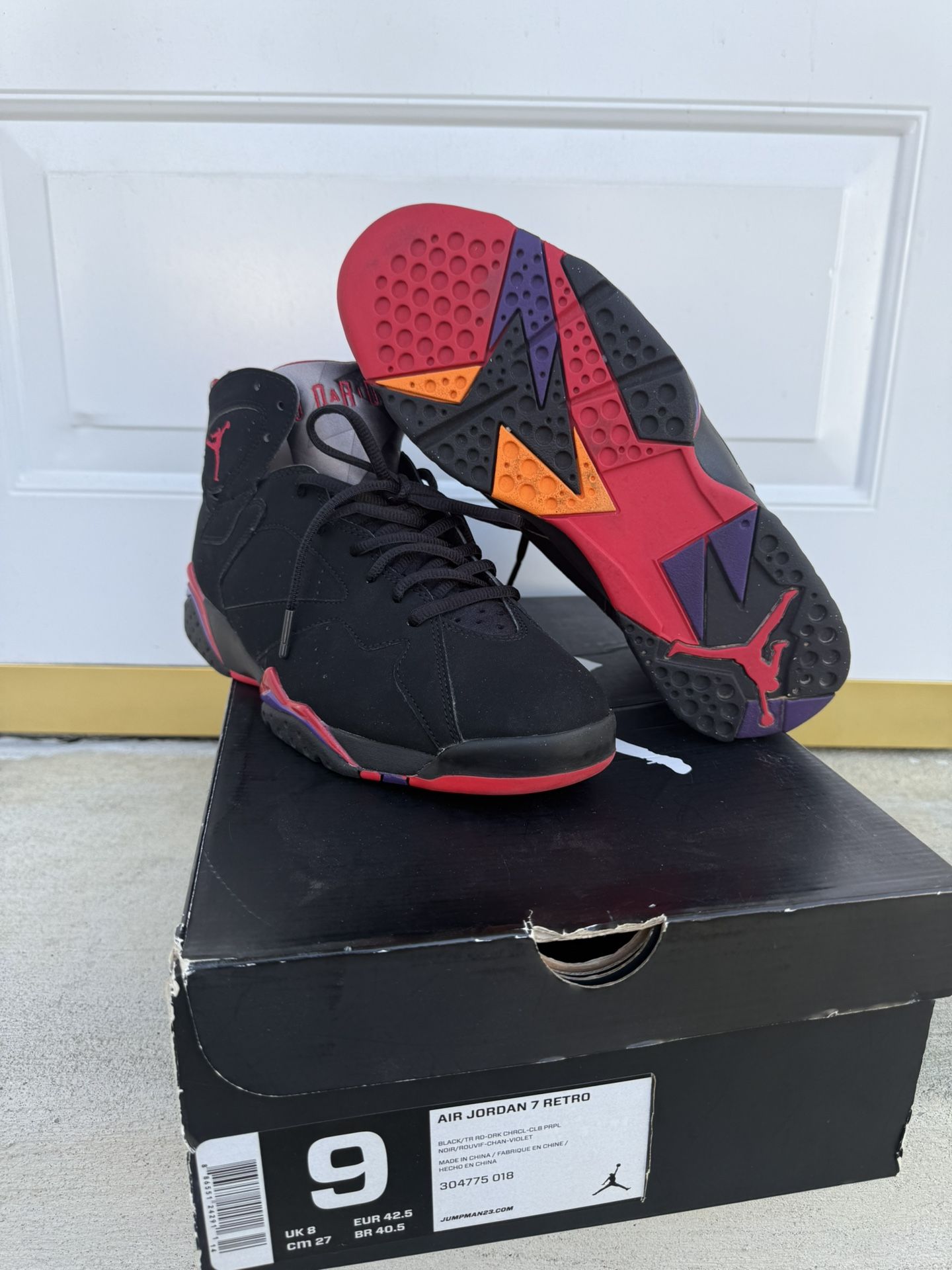 Jordan 7 Raptor 2012 Size 9
