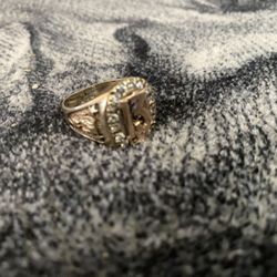 Gold Good Luck Band Ring 