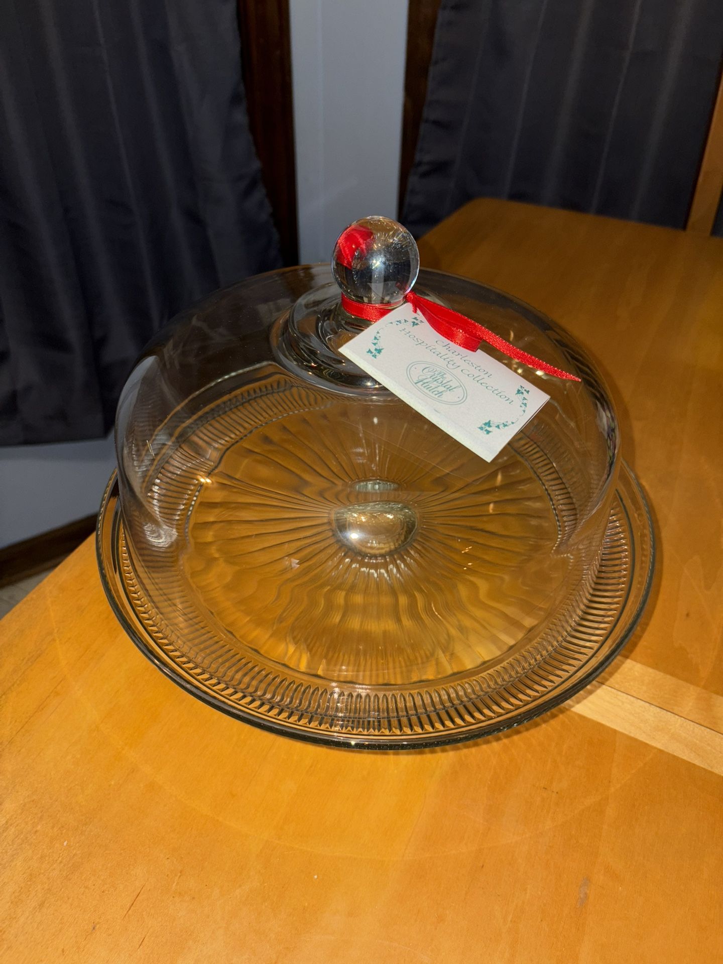 Crystal Cake Stand with Dome
