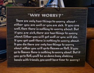 FUNNY WALL DECOR 8.75in x 6.75in $3