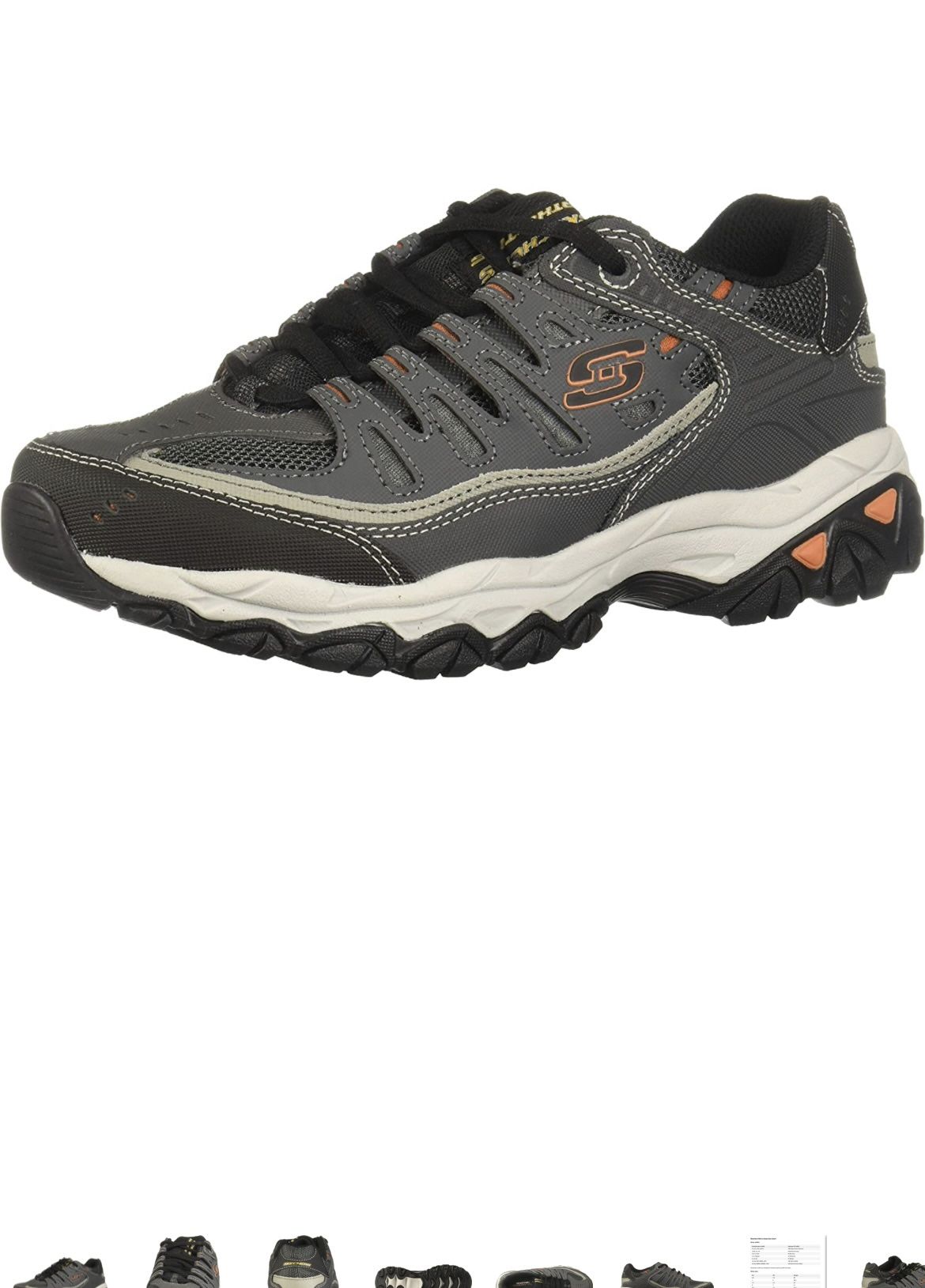 Skechers 50125 CCGY After Burn Charcoal Casual Shoes 10 US
