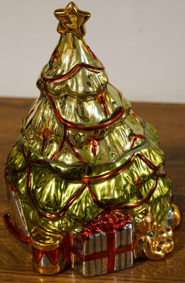 Christmas Story Tree Star Gift Cookie /candy JAR