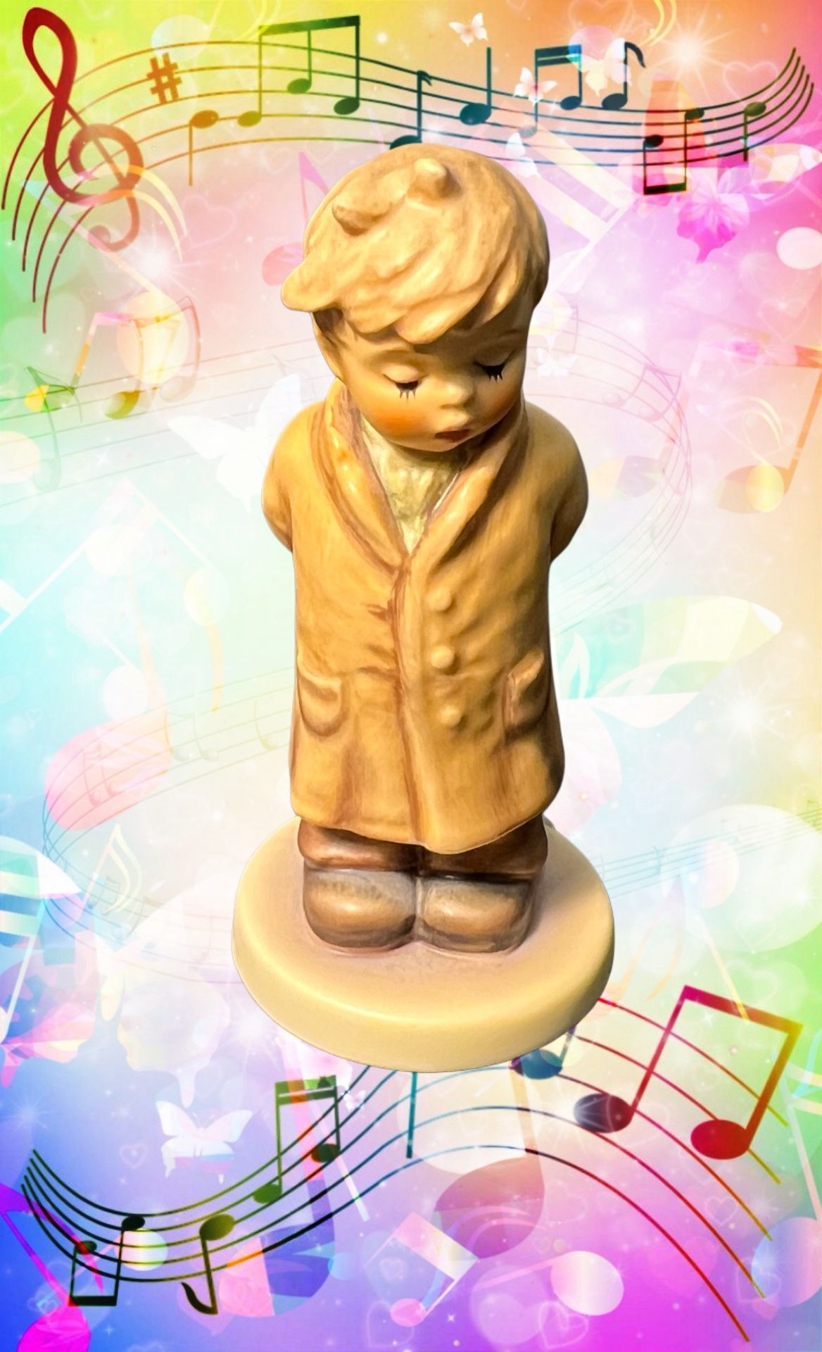 Hummel Goebel 2002 TMK-8 Too Shy To Sing Figurine HUM 845 W/ Box & COA, 4”