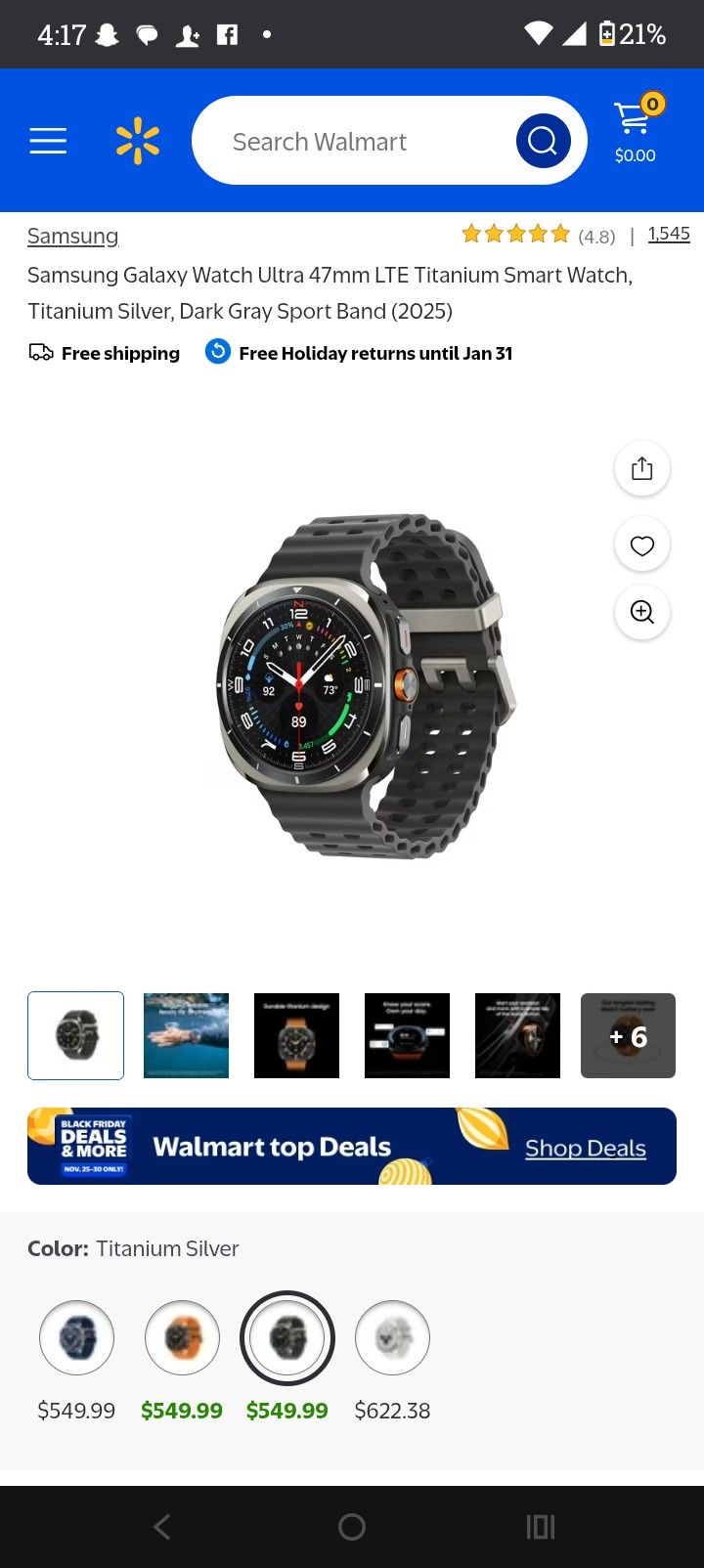 Samsung Galaxy Ultra 47mm 2025