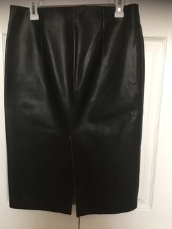 Black leather skirt Zara