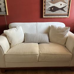 Custom Sofa & Love Seat (Cream Color)