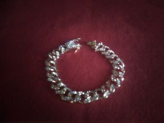 Iced Out Cuban Link Bracelet