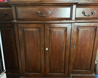 Brown Sideboard-Style Cabinet- Used