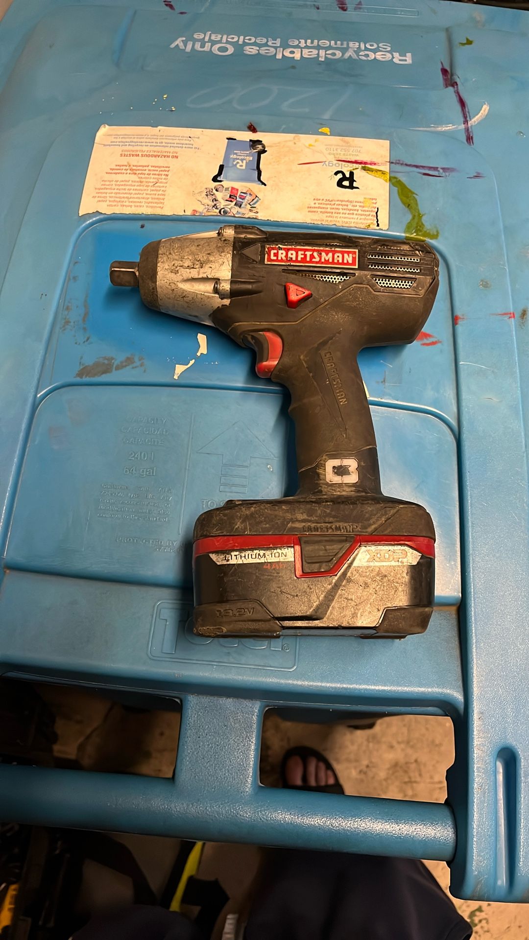 Craftsman Impact Gun Battery And Tool Only