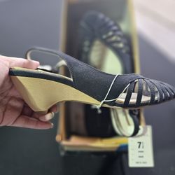 Black Shoes Size 7.5