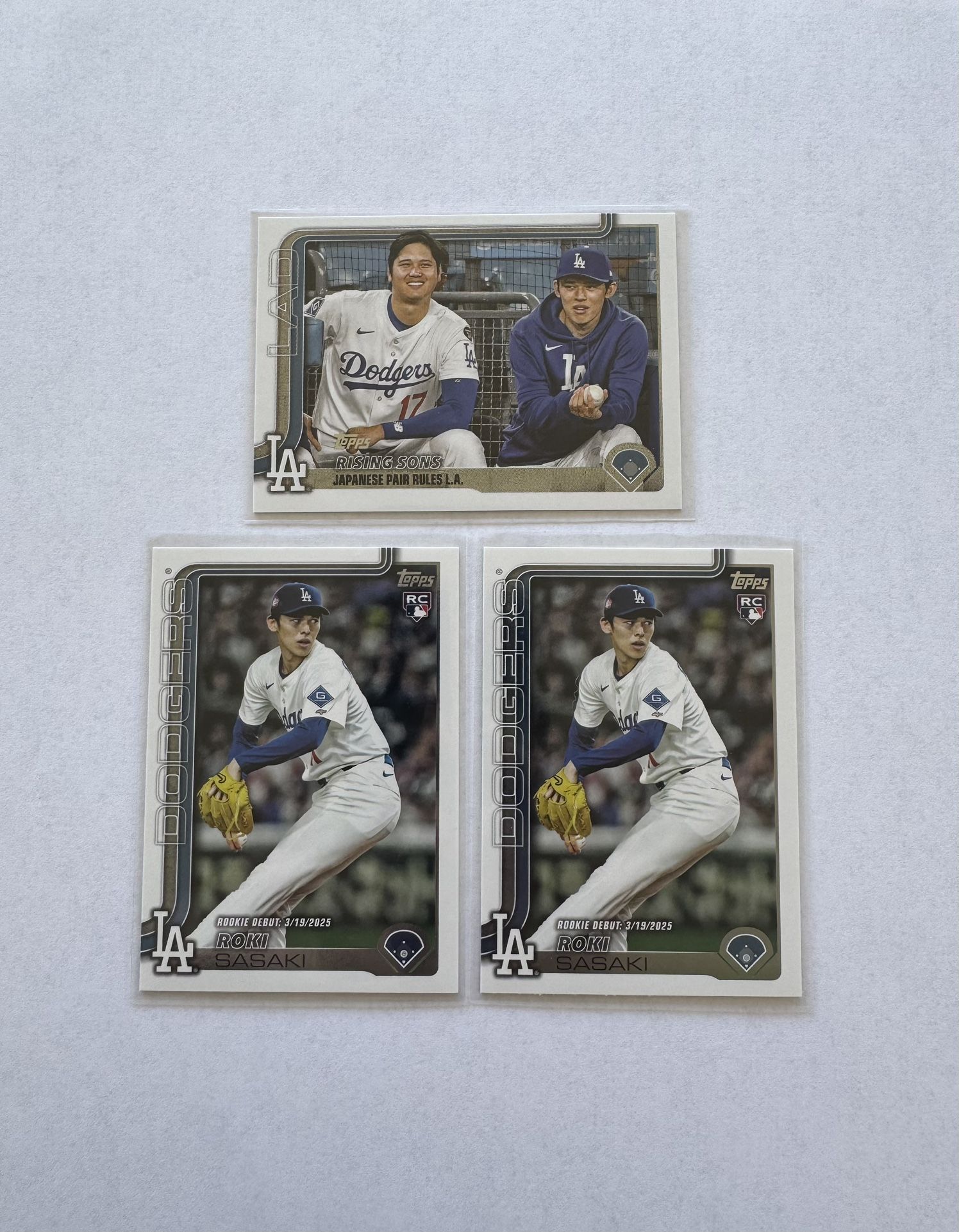 2025 Topps Roki Sasaki Shohei Ohtani Baseball Cards