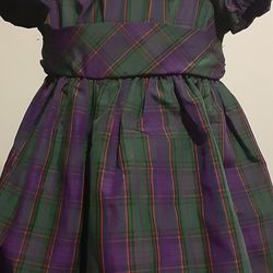 Purple/Green dress Size 3months