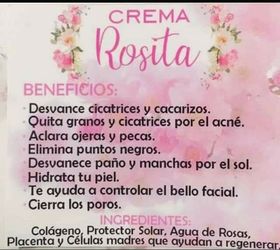 Crema rosita de obregon