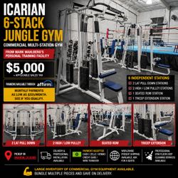 Icarian 6-Stack Jungle Gym – Commercial Multi-Station Gym