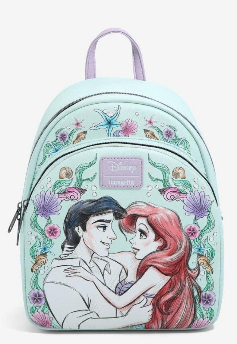 New Little Mermaid Mini Backpack Jewelry Accessories