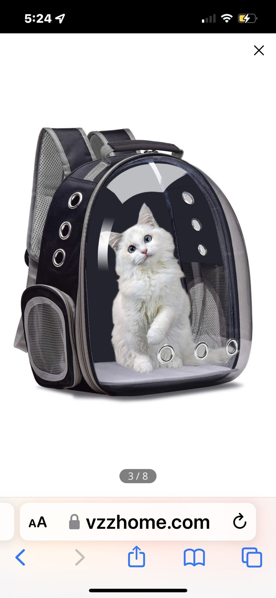 Cat Backpack Carrier with Bubble Window