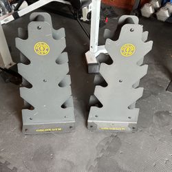 Gold's gym dumbbell rack sale