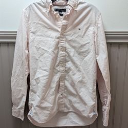 Tommy Hilfiger  Button Down Light Pink Shirt Cotton Long Sleeve Size XS