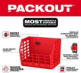 Milwaukee Packout Compact Wall Basket Tool Holder