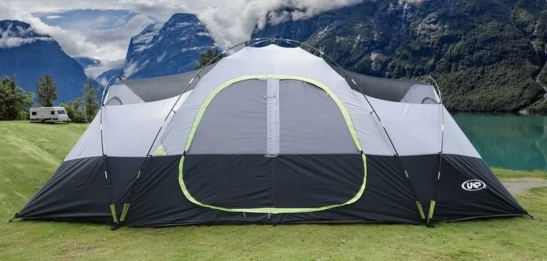 Used - Missing Fly Cover - UNP Camping Tent 10-Person-Family Tents, Parties, Music Festival Tent, Big, Easy Up, 5 Large Mesh Windows, Double Layer, We